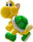 A Green Koopa Troopa with cat-like features from Super Mario 3D World + Bowser's Fury.