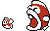 Sprite of a Big Bertha from Super Mario Bros. 3.
