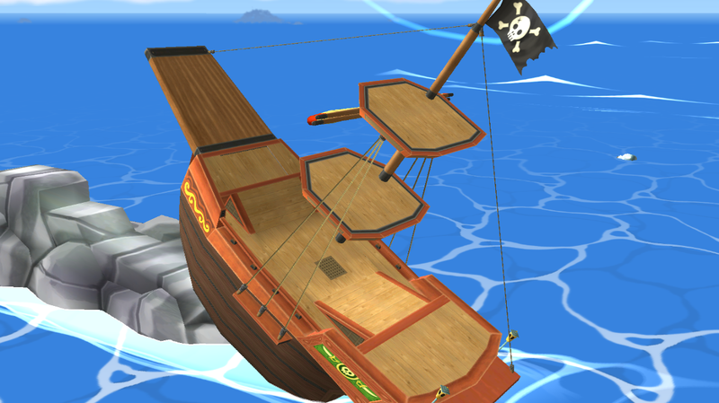 File:SSBB Pirate Ship Stage Beached.png