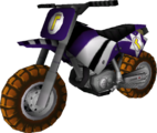 The model for Waluigi's Standard Bike L from Mario Kart Wii
