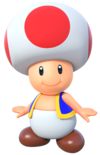 Artwork of Toad from Mario Party 10 (also used in Super Mario Run, Mario Party: The Top 100 and Mario Kart Tour)