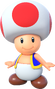 Artwork of Toad from Mario Party 10 (also used in Super Mario Run, Mario Party: The Top 100 and Mario Kart Tour)