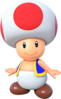 Artwork of Toad from Mario Party 10 (also used in Super Mario Run, Mario Party: The Top 100 and Mario Kart Tour)