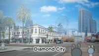 Diamond City from the intro of WarioWare: Get It Together!