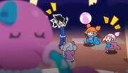 Young Cricket, Master Mantis, Kat & Ana playing volleyball