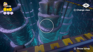 Mine Cart Tunnel Throwdown 8-bit Luigi, gamepad view