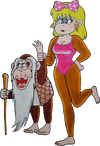 Cranky Kong and Candy Kong