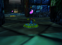 A purple Banana Bunch in Creepy Castle.