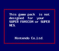 Regional error screen (Japan)
