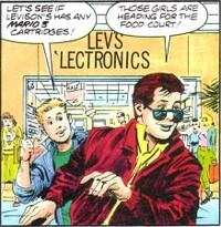 Josh and Rick in the Game Boy comic In the Palm of Your Hand...