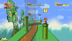 Sixteenth ? Block in Lineland Road of Super Paper Mario.