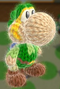 An amiibo pattern from Yoshi's Woolly World