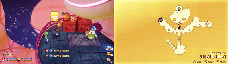Block 4 in Jellyfish Island from Mario & Luigi: Brothership