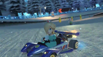 Rosalina drifting on the course