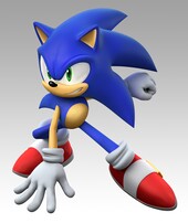 Artwork of Sonic the Hedgehog from Mario & Sonic at the Olympic Games