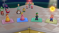 Mario receiving a Bonus Star in Super Mario Party