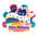 A sticker from Mario Kart World