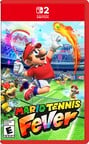 North American box art for Mario Tennis Fever, as localized for the United States and Latin America, featuring the Entertainment Software Rating Board age rating in the Spanish language.
