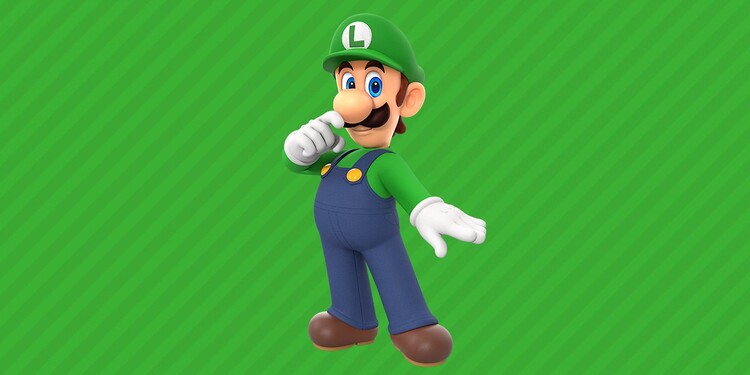 Picture of Luigi shown to the fourth question of Hey, buddy! personality quiz from the Play Nintendo website