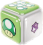 Artwork of a Chance Cube from Super Mario Galaxy 2.