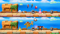 Get Over It minigame from Super Mario Party.