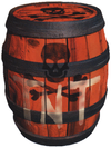 Artwork of a TNT Barrel for Donkey Kong 64.