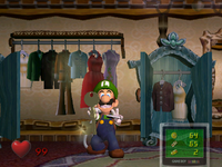 The Wardrobe Room from Luigi's Mansion