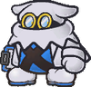An X-Naut PhD, as he appears in Paper Mario: The Thousand-Year Door.