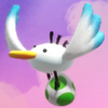 A Goonie carrying an egg from Yoshi and the Mysterious Book