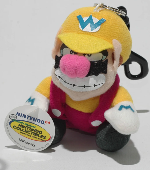 File:BDA Wario plush keychain.png