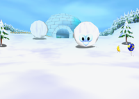 Snowball Valley, from Diddy Kong Racing.