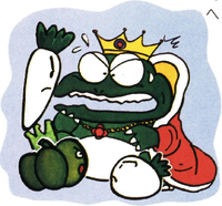 Artwork of Wart and vegetables from Yume Kōjō: Doki Doki Panic