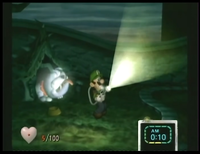 Pre-release footage of Luigi's Mansion