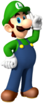 Artwork of Luigi in Puzzle & Dragons: Super Mario Bros. Edition (later used in Mario Party: The Top 100)