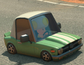 A car based on a muscle car from the 1960s in Mario Kart World