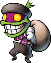 Artwork of Popple from Mario & Luigi: Superstar Saga