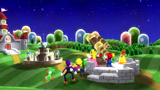 The opening cutscene, showing the characters looking up at the night sky