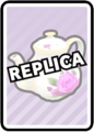 The Teapot as a replica card.