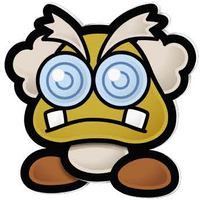Artwork of Professor Frankly from Paper Mario: The Thousand-Year Door (Nintendo Switch)