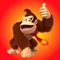 Image shown with the "Donkey Kong" option in an opinion poll on characters from the Super Mario franchise
