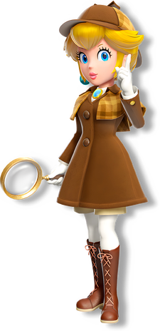 Artwork of Detective Peach from Princess Peach: Showtime!