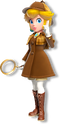 Artwork of Detective Peach from Princess Peach: Showtime!