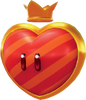 Artwork of the Life-Up Heart from Super Mario Odyssey.