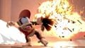 The Peanut Popgun exploding in Super Smash Bros. Ultimate