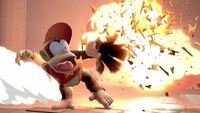 The Peanut Popgun exploding in Super Smash Bros. Ultimate
