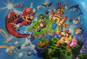 Artwork used for a Super Mario 64 puzzle