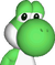 Background graphic of Yoshi unamused in Yoshi Topsy-Turvy