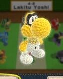 Lakitu Yoshi, from Yoshi's Woolly World.