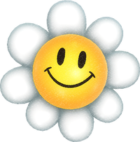Artwork of a Smiley Flower from Yoshi and the Mysterious Book