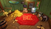 Interior of DK's Tree House on DK Island in Donkey Kong Bananza